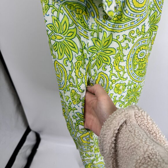 J.Crew x SZ Blockprints Citrus Paisley Mini Dress Size Medium - Picture 6 of 13